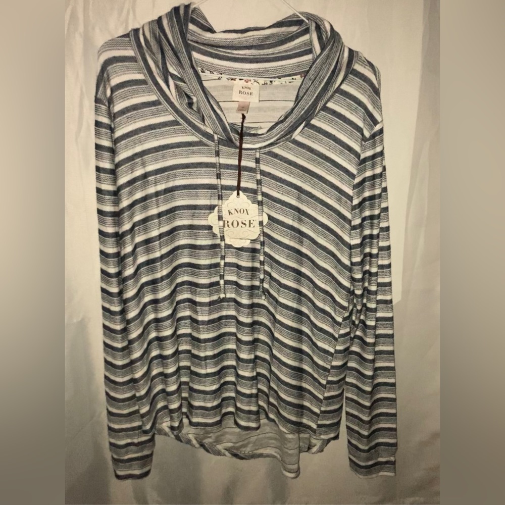 Perfect for cold weather. Soft and comfortable cowl neck shirt.